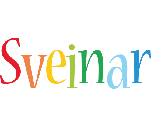 Sveinar birthday logo