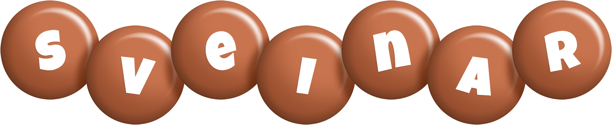 Sveinar candy-brown logo