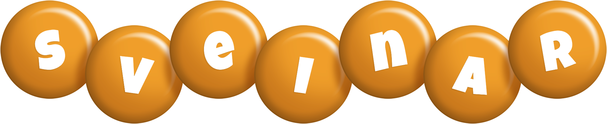 Sveinar candy-orange logo