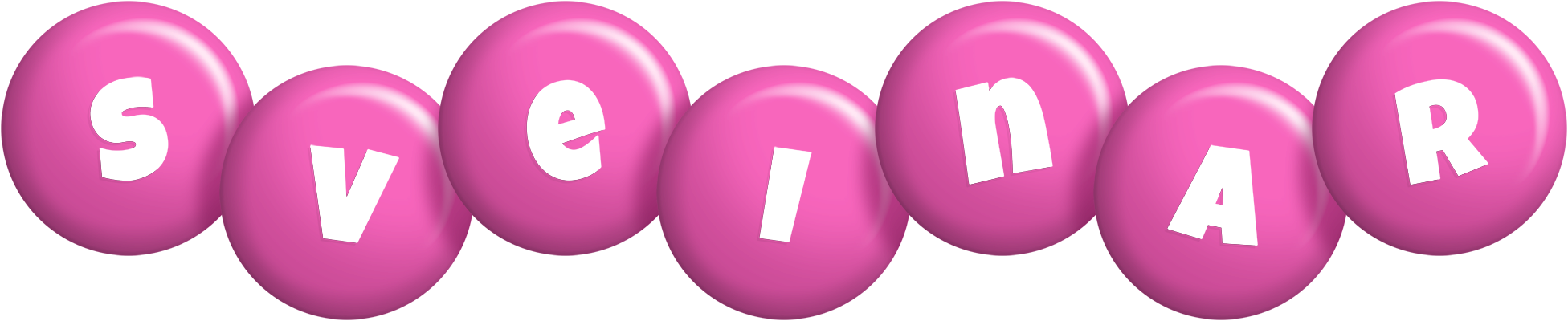Sveinar candy-pink logo