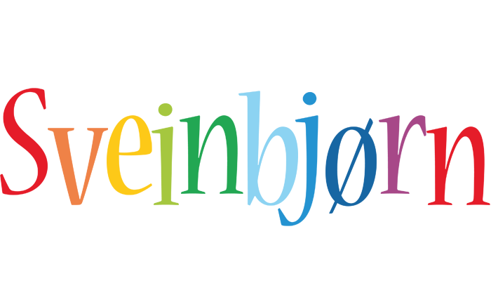Sveinbjørn birthday logo