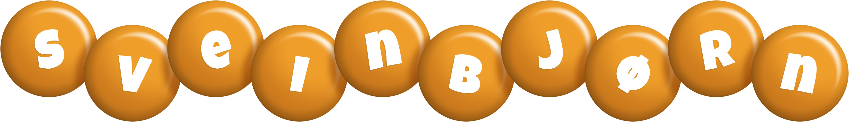 Sveinbjørn candy-orange logo