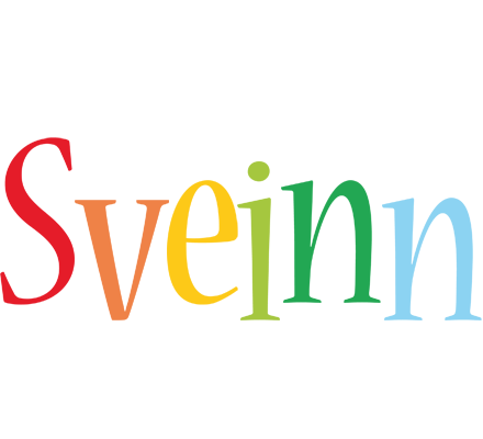 Sveinn birthday logo