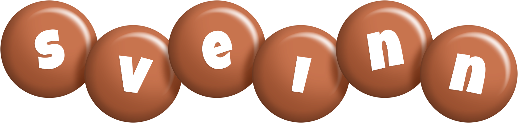 Sveinn candy-brown logo