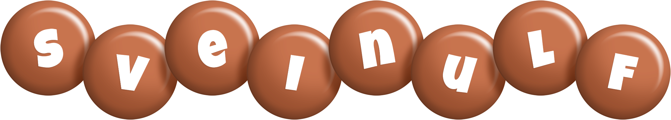 Sveinulf candy-brown logo
