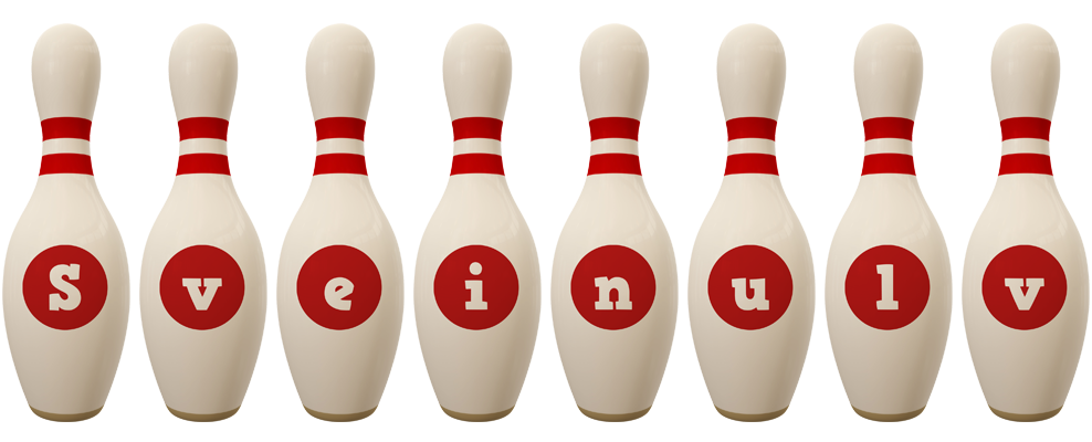 Sveinulv bowling-pin logo