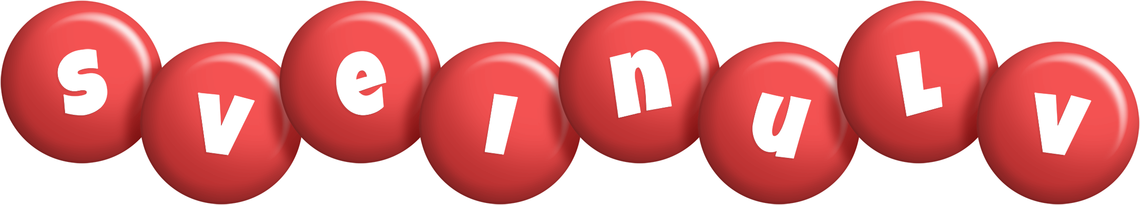 Sveinulv candy-red logo