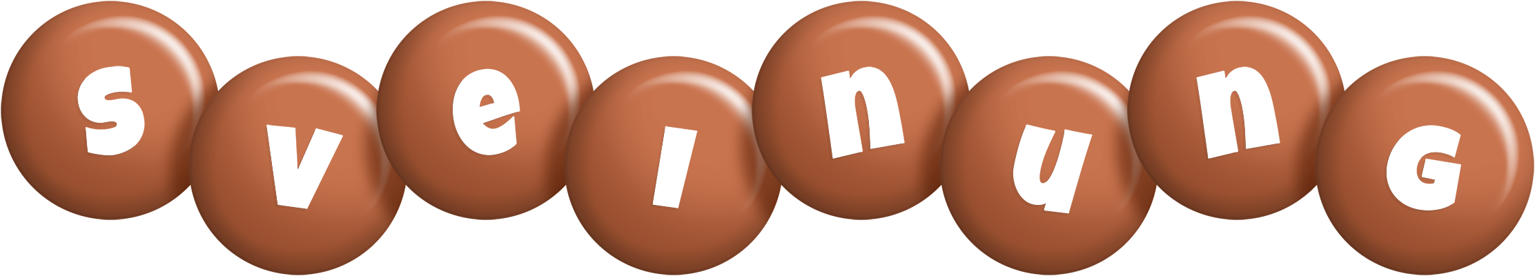 Sveinung candy-brown logo