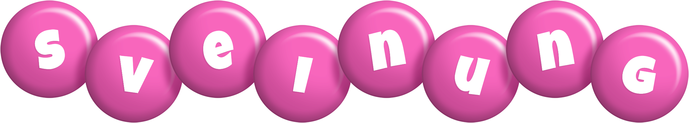Sveinung candy-pink logo