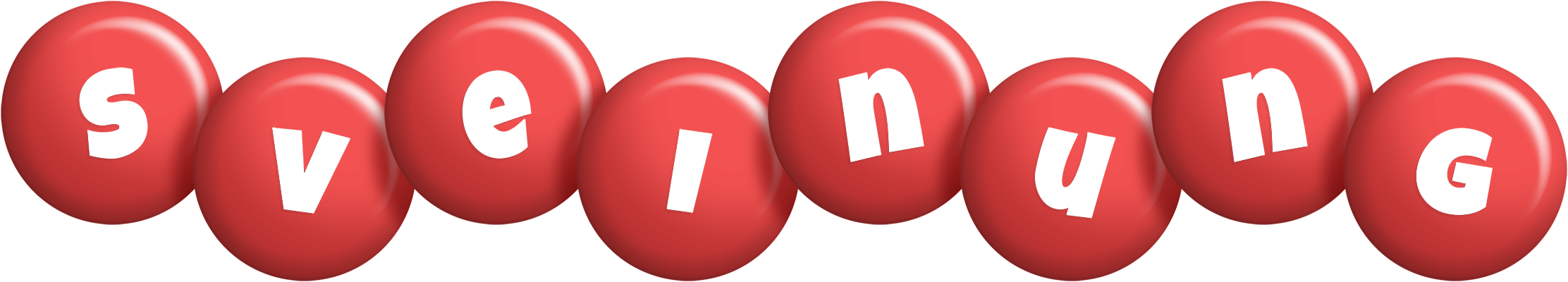Sveinung candy-red logo