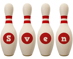 Sven bowling-pin logo