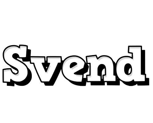 Svend snowing logo
