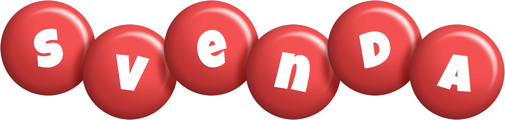 Svenda candy-red logo