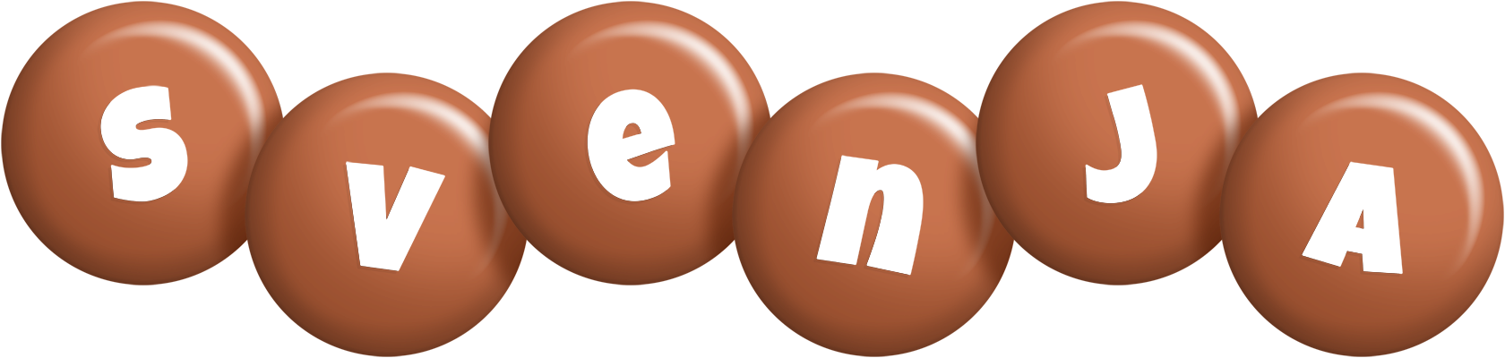 Svenja candy-brown logo
