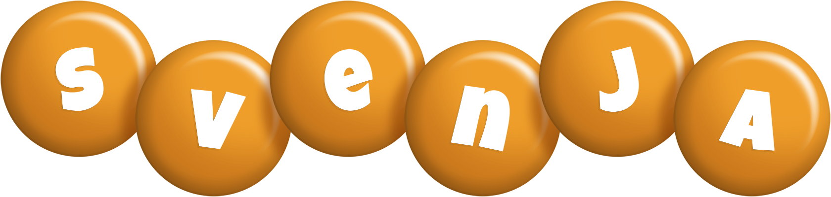 Svenja candy-orange logo