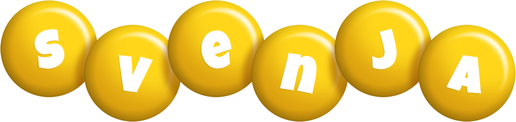 Svenja candy-yellow logo
