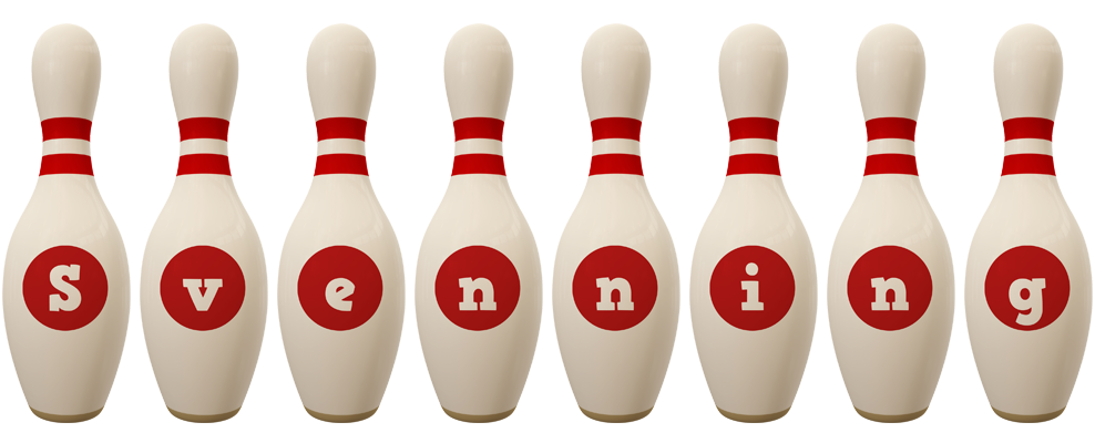 Svenning bowling-pin logo