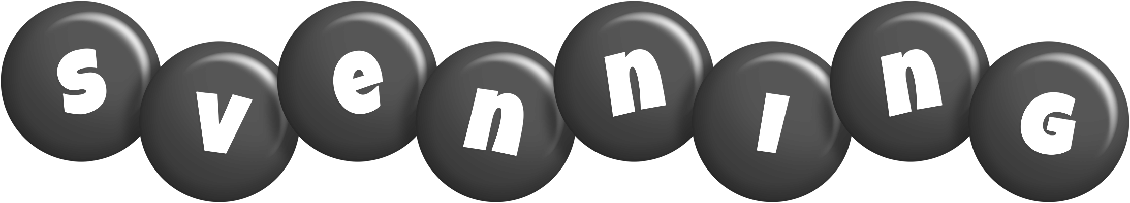 Svenning candy-black logo