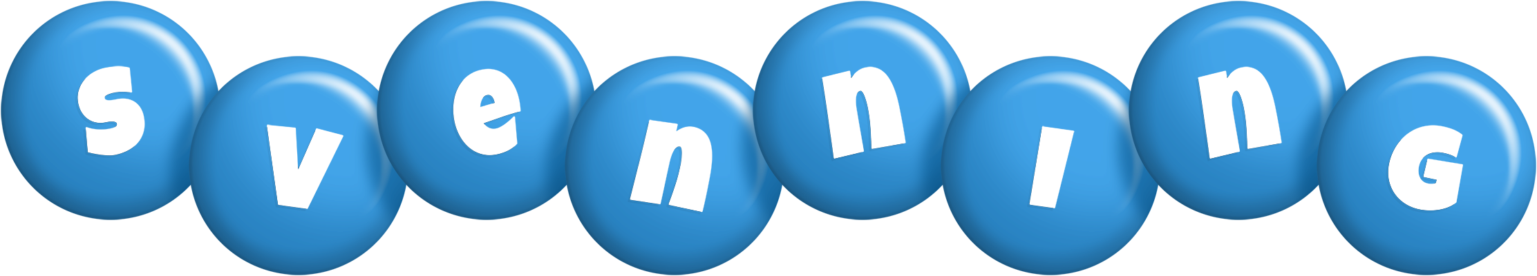 Svenning candy-blue logo