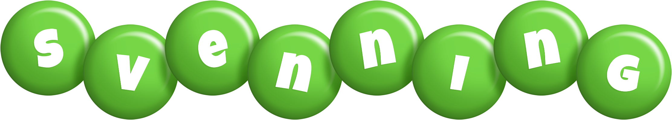 Svenning candy-green logo