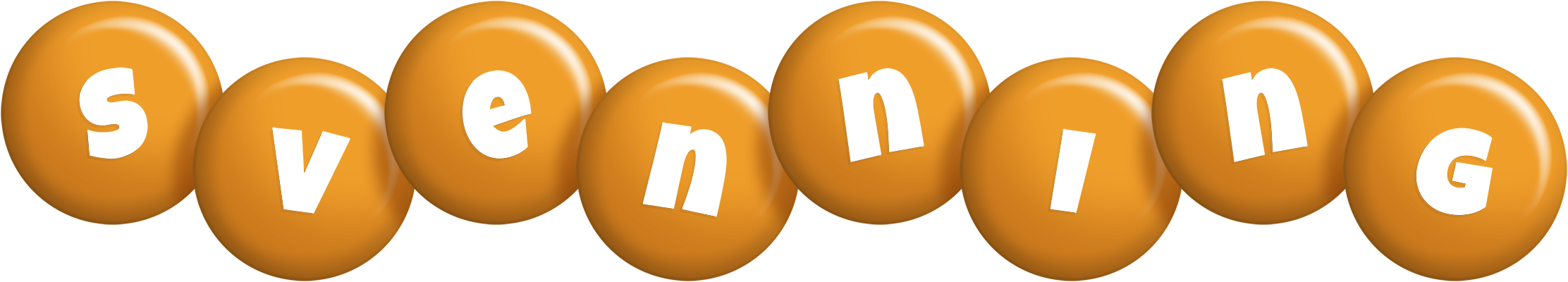 Svenning candy-orange logo