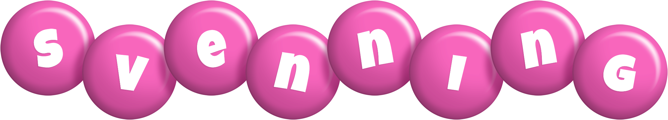 Svenning candy-pink logo