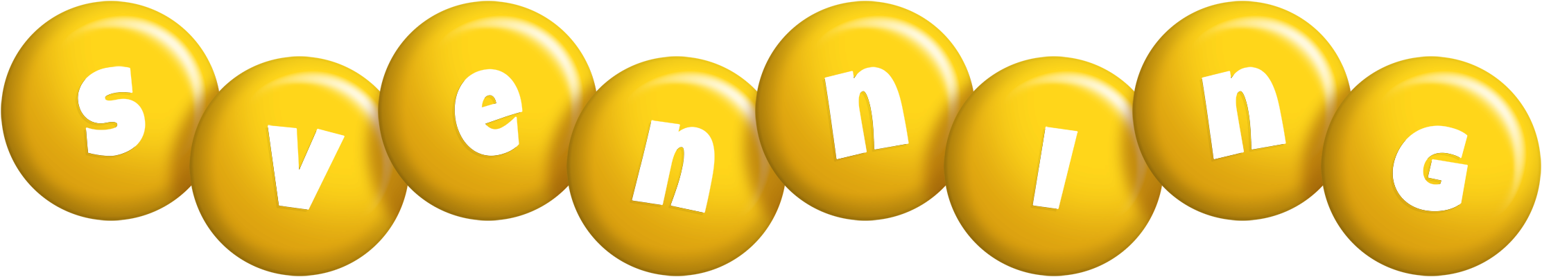Svenning candy-yellow logo