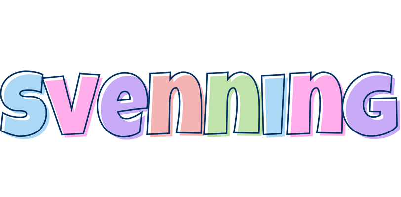 Svenning pastel logo