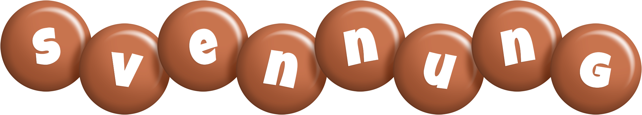 Svennung candy-brown logo