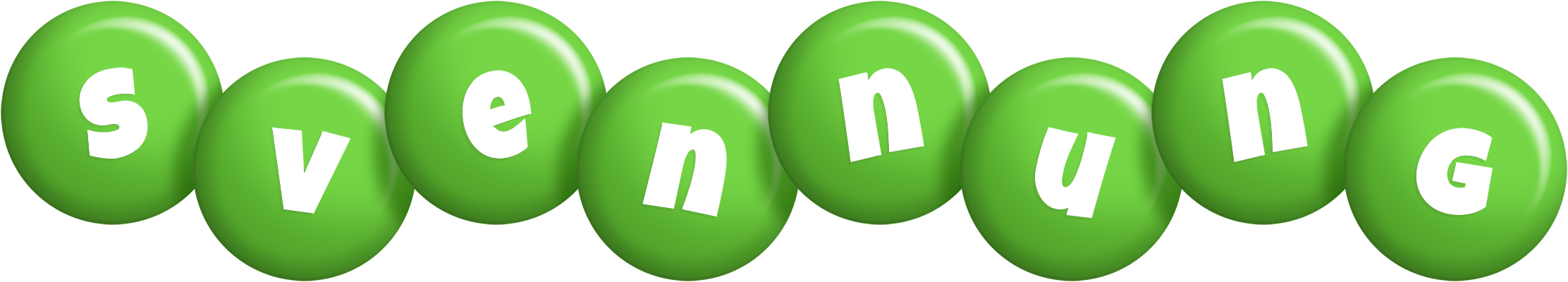 Svennung candy-green logo
