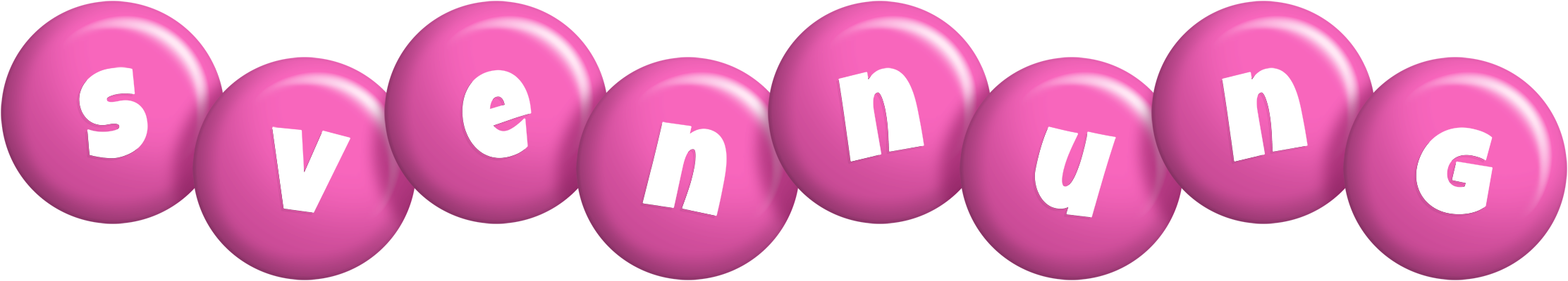 Svennung candy-pink logo