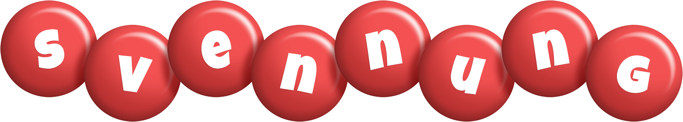 Svennung candy-red logo