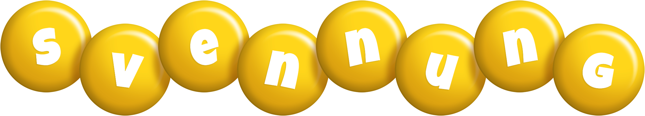 Svennung candy-yellow logo