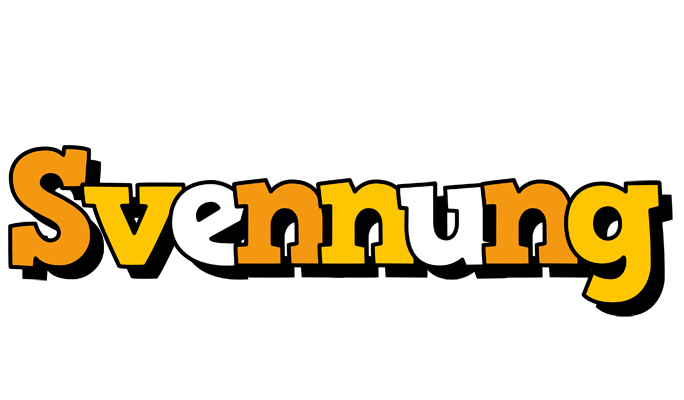 Svennung cartoon logo