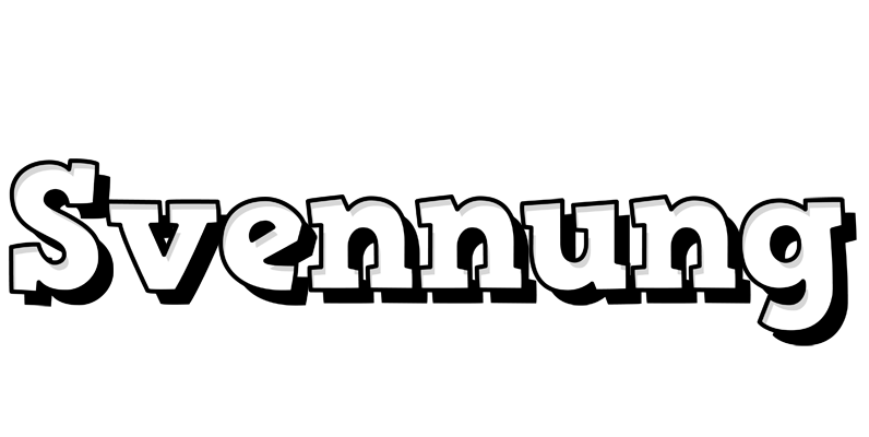 Svennung snowing logo