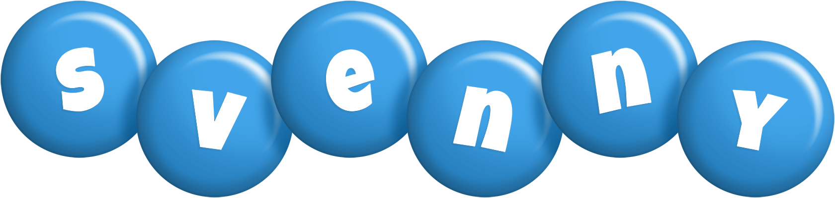 Svenny candy-blue logo