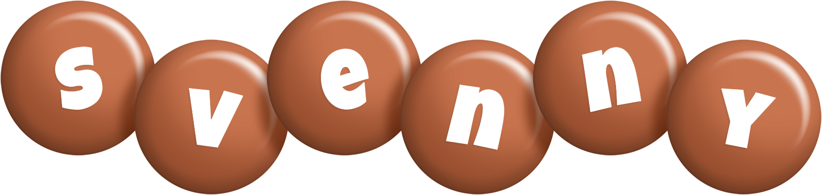 Svenny candy-brown logo