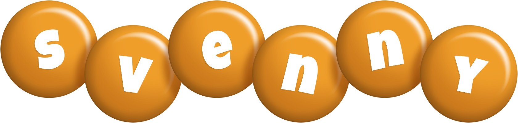 Svenny candy-orange logo