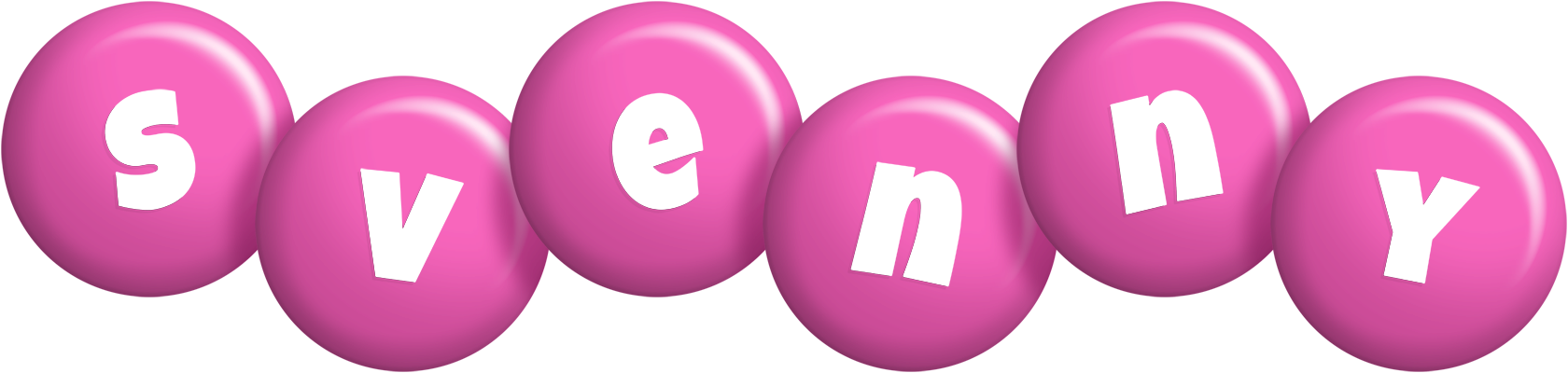 Svenny candy-pink logo