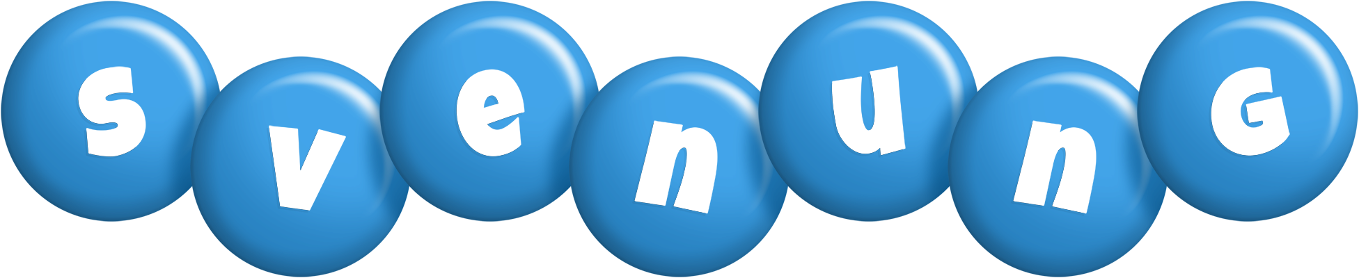 Svenung candy-blue logo