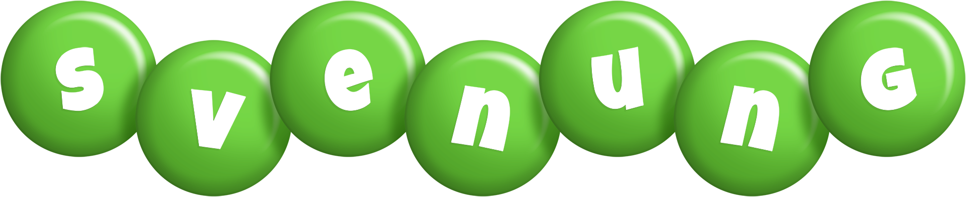 Svenung candy-green logo
