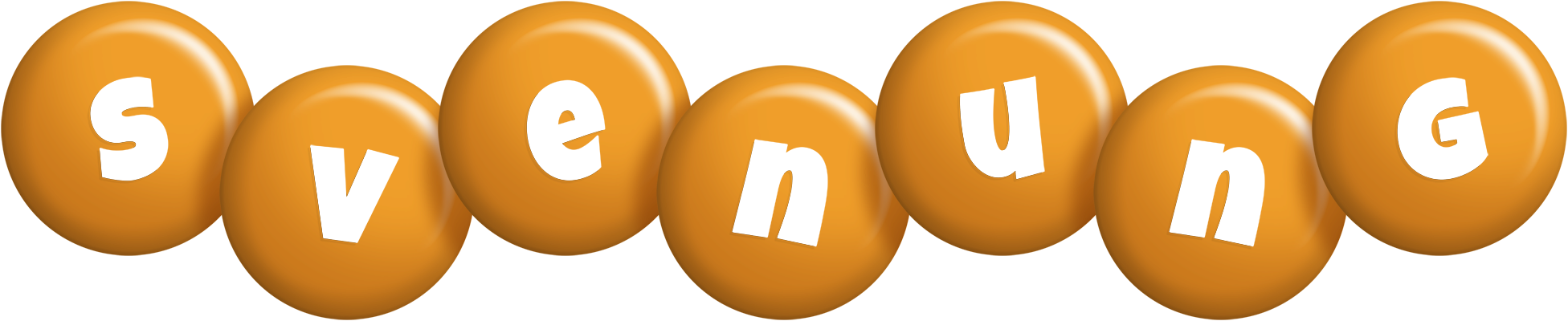 Svenung candy-orange logo