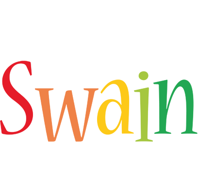 Swain birthday logo