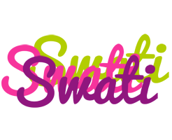 Swati flowers logo