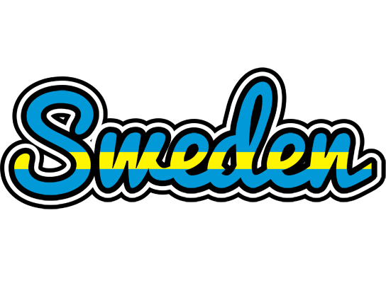 SWEDEN logo effect. Colorful text effects in various flavors. Customize your own text here: https://www.textgiraffe.com/logos/sweden/