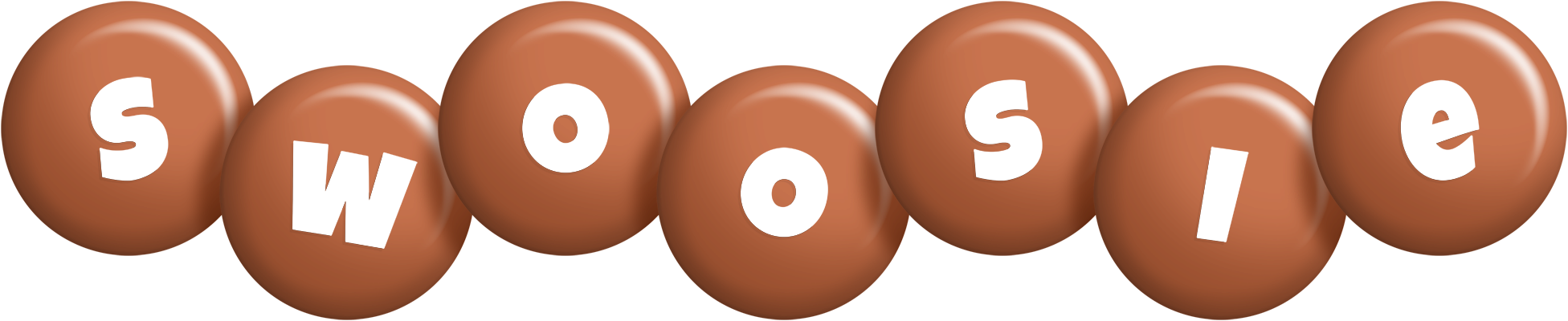 Swoosie candy-brown logo