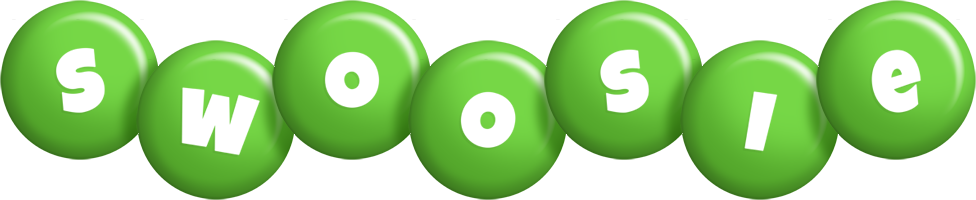 Swoosie candy-green logo