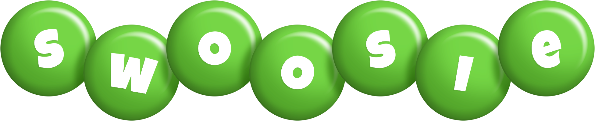 Swoosie candy-green logo