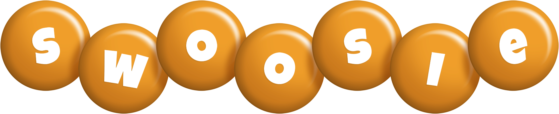 Swoosie candy-orange logo