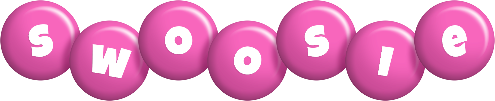 Swoosie candy-pink logo